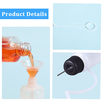10Pcs Polyethylene(PE) Needle Applicator Tip Bottles TOOL-GF0003-52B-1