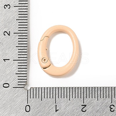 Spray Painted Alloy Spring Gate Rings AJEW-C035-01E-1