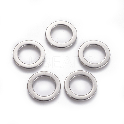 Non-Tarnish 201 Stainless Steel Linking Rings X-STAS-L234-040P-1