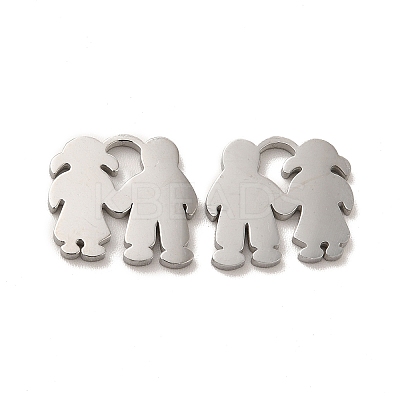 Non-Tarnish 304 Stainless Steel Charms STAS-M089-45P-1