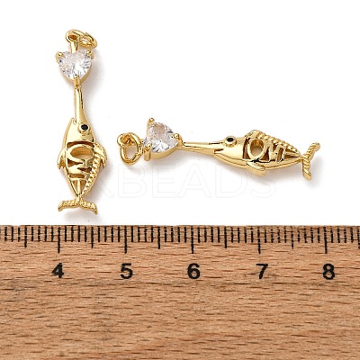 Brass Pave Cubic Zirconia Pendants KK-A271-05G-02-1