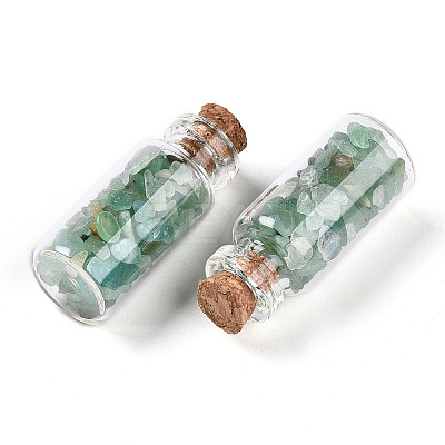 Glass Wishing Bottle Display Decorations AJEW-T013-02G-1