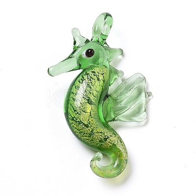 Handmade Lampwork Pendants X1-LAMP-A004-02C-1