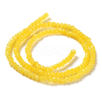 Baking Paint Imitation Jade Glass Bead Strands DGLA-A034-J2MM-A30-1