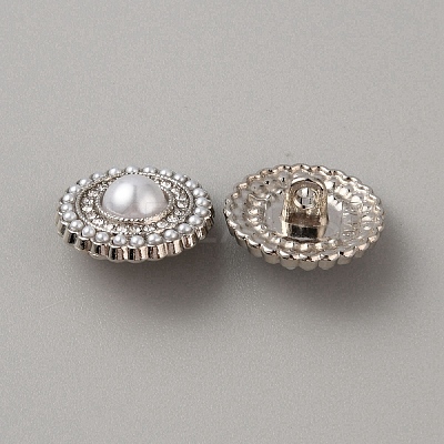 Zinc Alloy Shank Buttons BUTT-WH0028-54B-P-1