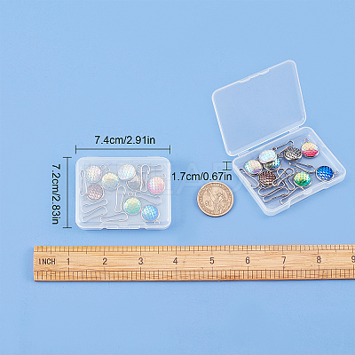 8 Styles 16Pcs DIY Keychain Making Kits DIY-SC0016-37-1