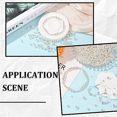 1300Pcs 4 Styles CCB Plastic Beads Sets CCB-PA0001-02S-1