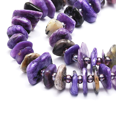 Natural Charoite Beads Strands G-E569-K04-1