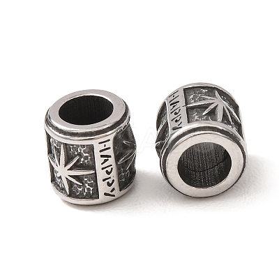 316 Surgical Stainless Steel European Beads SA-CBA7555-01AS-08-1