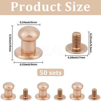 50Pcs Alloy Round Head Knobs for Small Jewelry Box Making DIY-GF0012-49KCG-1