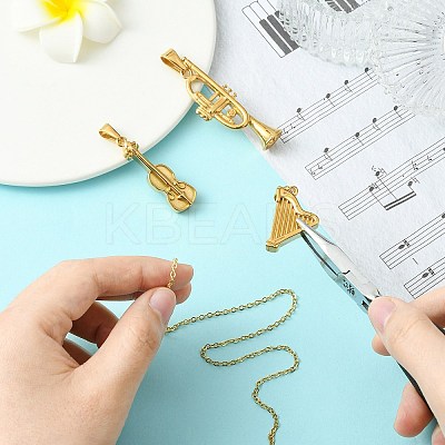 3Pcs 3 Styles 304 Stainless Steel Big Pendants STAS-CJ0002-73-1