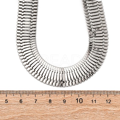 304 Stainless Steel Chain Necklaces for Women NJEW-Z080-02P-1