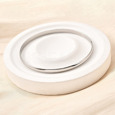 304 Stainless Steel Plain Bangles for Women BJEW-V004-02A-P-1