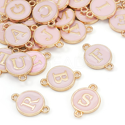 26Pcs Alloy Enamel Letter A~Z Connector Charms FIND-TAC0028-14C-1