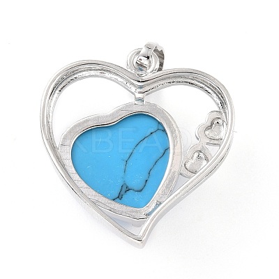 Synthetic Turquoise Pendants G-C236-01F-P-RS-1