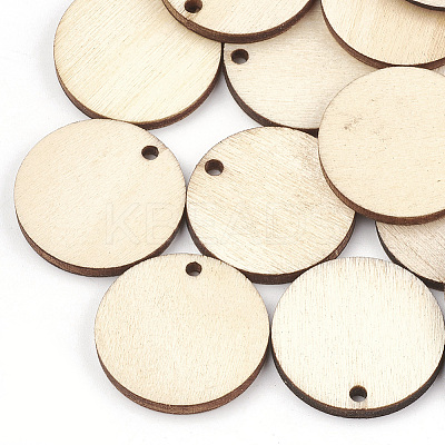 Undyed Wood Pendants LS-WOOD-T008-13-1