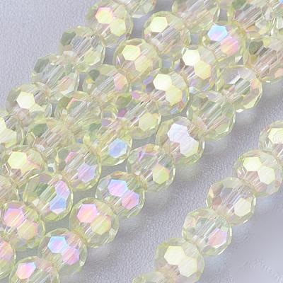 Electroplate Glass Beads Strands EGLA-D021-70-1