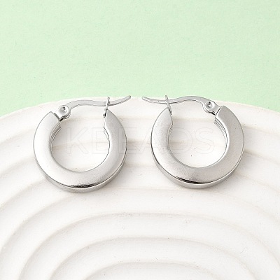 201 Stainless Steel Hoop Earrings EJEW-Z151-10P-02-1