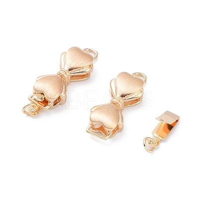 Rack Plating Brass Box Clasps KK-A183-72G-1
