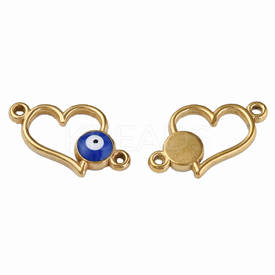 304 Stainless Steel Enamel Connector Charms STAS-N087-64-03G-1