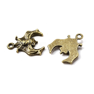 Tibetan Style Alloy Pendants TIBE-N010-04AB-NR-1