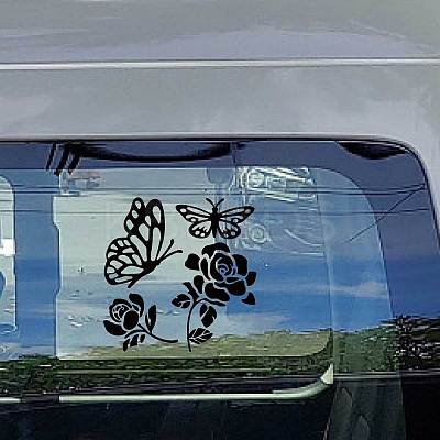 4Pcs 4 Styles PET Waterproof Self-adhesive Car Stickers DIY-WH0308-225A-097-1