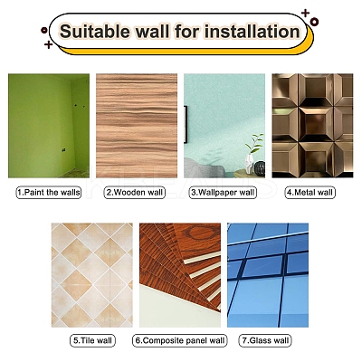 Mirror Wall Stickers DIY-WH0210-56B-1