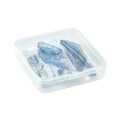 16Pcs 7 Styles Transparent Epoxy Resin Pendants RESI-FS0002-33A-1