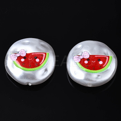 3D Printed ABS Plastic Imitation Pearl Beads KY-S163-427-1