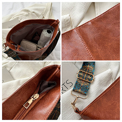 1Pc Imitation Leather Crossbody Tote Bag AJEW-CL0001-03A-1