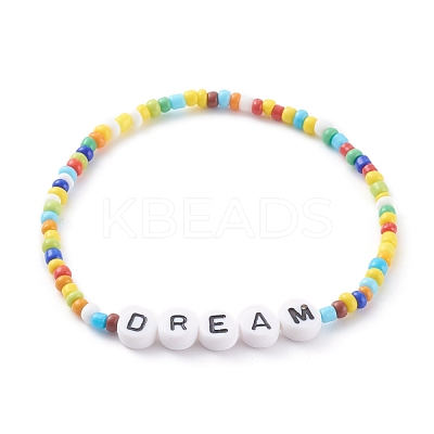 Glass Seed Beads Stretch Bracelets BJEW-JB06120-01-1