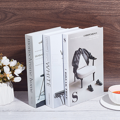 3Pcs 3 Styles Paper Model Simulation Book AJEW-UN0003-14-1