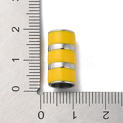 304 Stainless Steel Enamel Beads STAS-D014-29P-1