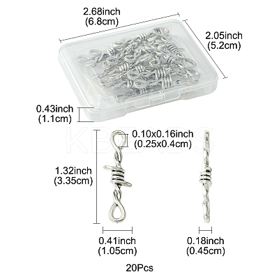 20Pcs Tibetan Style Alloy Connector Charms FIND-FS0003-30-1