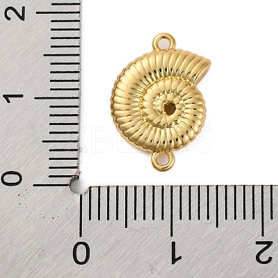 Rack Plating Brass Shell Shape Connector Charms KK-Z070-14G-1
