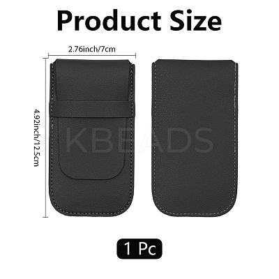 1Pc Rectangle PU Imitation Leather Single Watch Storage Bag DIY-CL0001-11B-1