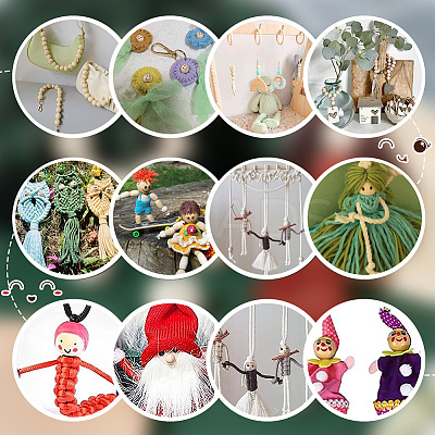 2 Bags 2 Styles Wood European Beads WOOD-PH0002-63-1