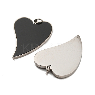 304 Stainless Steel Pendants STAS-O003-09P-1