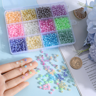156G 12 Style 6/0 Glass Seed Beads SEED-SC0001-35B-1