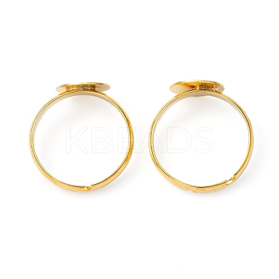 Brass Pad Ring Base Findings X-EC022-G-1