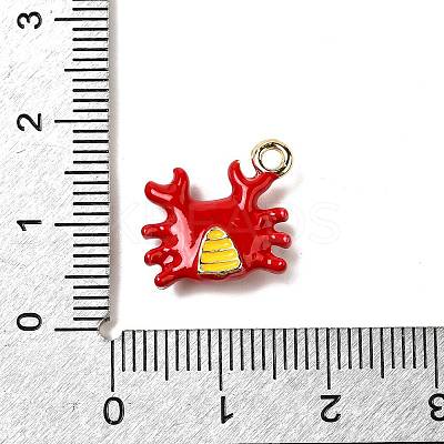 Zinc Alloy Enamel Pendants X-FIND-I044-17B-1-1
