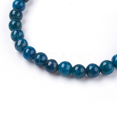 Natural Apatite Stretch Bracelets BJEW-JB03738-03-1