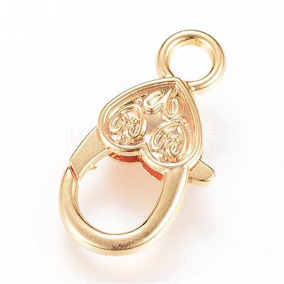 Alloy Lobster Claw Clasps KK-S304-01-1