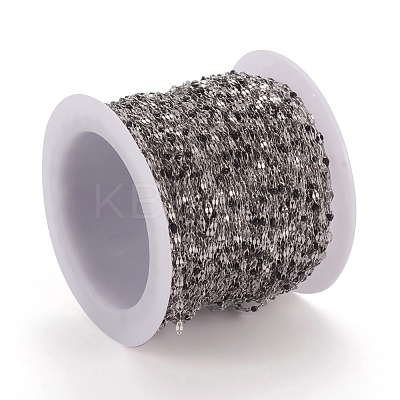 Handmade 304 Stainless Steel Dapped Chains CHS-D026-16G-P-1