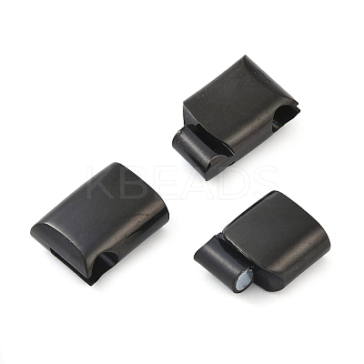 Ion Plating(IP) 316 Surgical Stainless Steel Magnetic Clasps with Glue-in Ends STAS-F269-04B-02-1