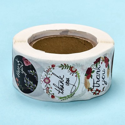 1 Inch Thank You Theme Self-Adhesive Paper Stickers DIY-K027-B04-1