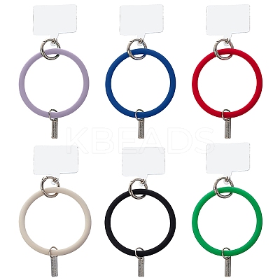 6 Sets 6 Colors Keychain Accessories Set KEYC-OC0001-08-1