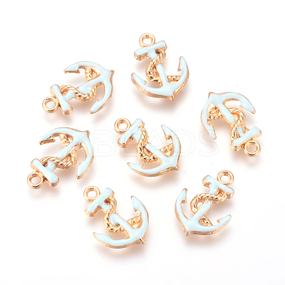 Enamel Pendants X-ENAM-WH0006-A01-1