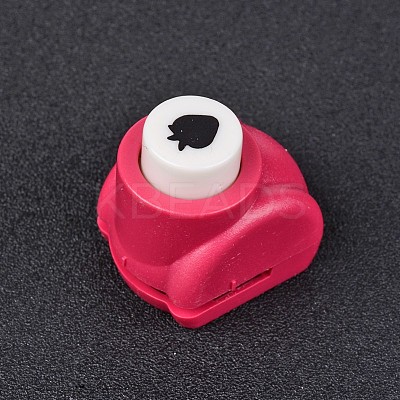 Random Single Color or Random Mixed Color Mini Plastic Craft Paper Punch Sets for Scrapbooking & Paper Crafts AJEW-L051-16-1