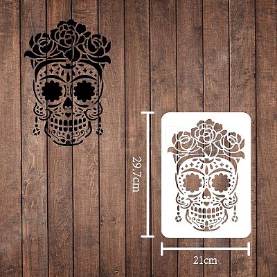 Large Plastic Reusable Drawing Painting Stencils Templates DIY-WH0202-089-1